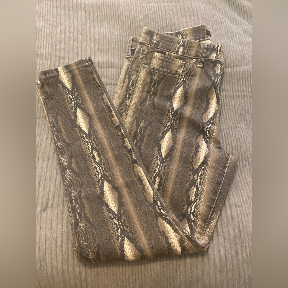 JOE’S ICON SNAKE PRINT MID RISE SKINNY JEAN. BROWN/TAN BRAND NEW/NO TAGS SIZE 32